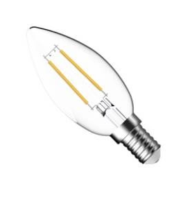2.5w 827 Led Filament kynttil&auml;lamppu 250lm E14 TUNGSRAM