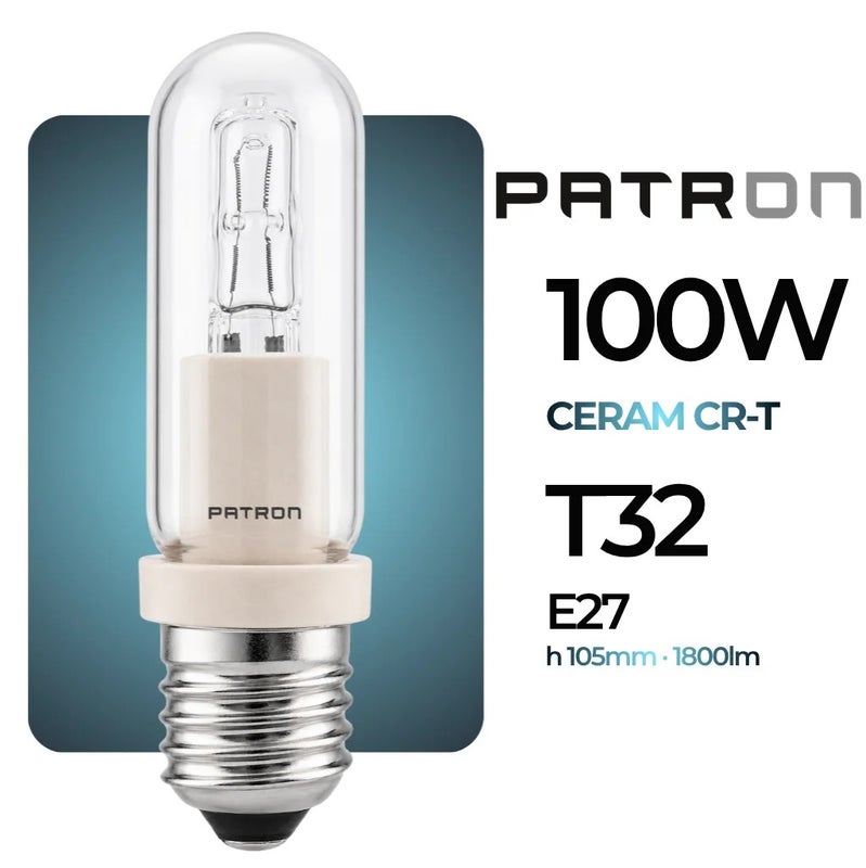 240v 100w Eco JDD Halogeenilamppu E27 32x115 CL PATRON